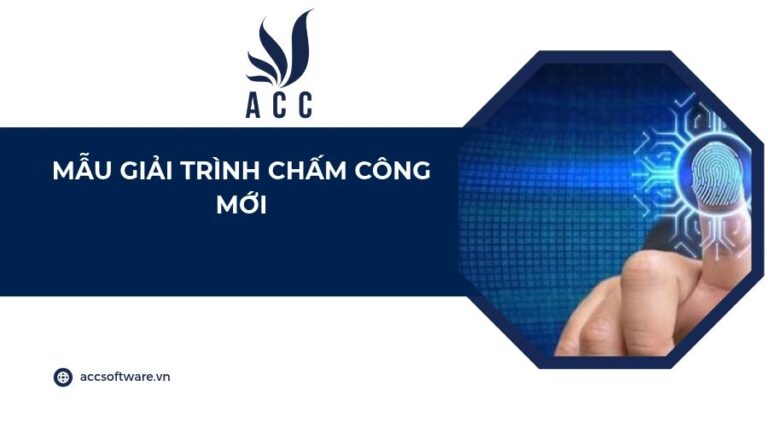 Mẫu giải trình chấm công mới